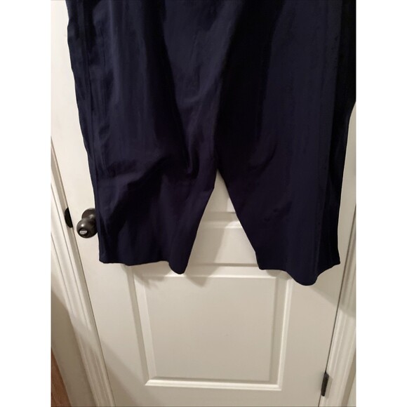 Danskin Women's Plus Size 3X Drawstring Cropped Pants Pockets Navy Blue - Picture 11 of 12